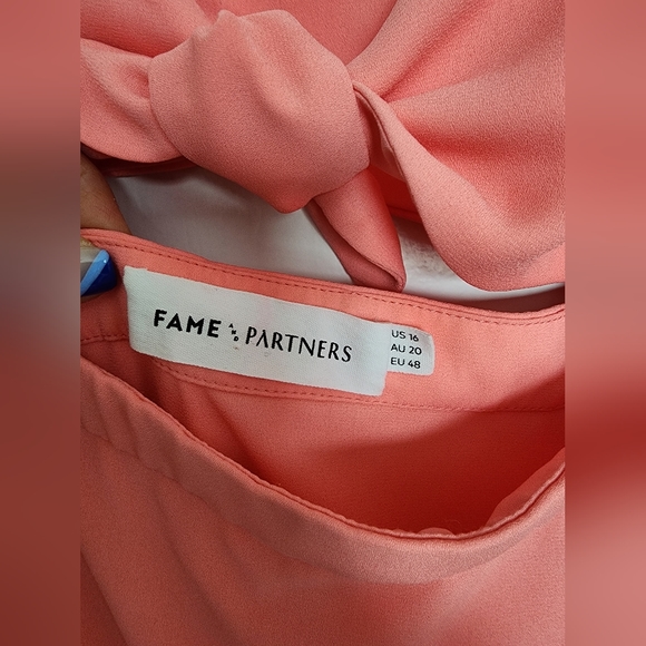 Fame & Partners, the Dina Dress, Coral, Size 16 Dress - Picture 3 of 7